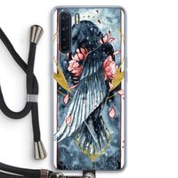 Golden Raven: Oppo A91 Transparant Hoesje met koord