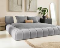 Dreamhouse - Adore Designbed Parijs - Teddy Bouclé - Grijs - 160 x 200cm / zonder pocketmatras / zonder montage