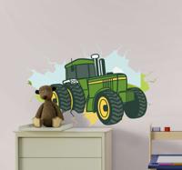 Muurstickers tekeningen Tractor 3d john deere