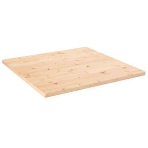 Tafelblad vierkant 80x80x2,5 cm massief grenenhout