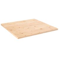 Tafelblad vierkant 80x80x2,5 cm massief grenenhout