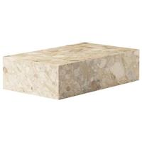 Audo Copenhagen Plinth Low salontafel 60x100 Kunis Breccia marmer