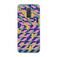 Skew Blush 1: Samsung Galaxy A6 Plus (2018) Transparant Hoesje