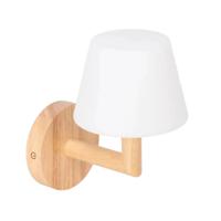 Wandlamp Oplaadbaar Ted lichtbruin hout