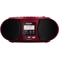 TechniSat DIGITRADIO 1990 Radio/CD-speler DAB+, VHF (FM) AUX, Bluetooth, CD, USB Acculaadfunctie, Wekfunctie Rood