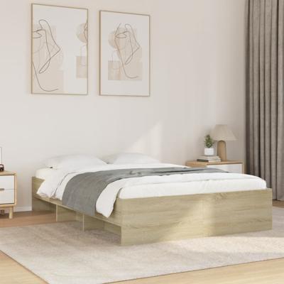 Bedframe zonder matras hout sonoma eikenkleurig 120x200 cm