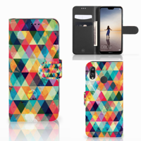 Huawei P20 Lite | Telefoon Hoesje | Geruit