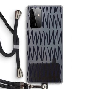 Marrakech Zigzag: Samsung Galaxy A72 5G Transparant Hoesje met koord