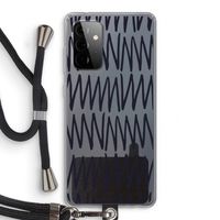Marrakech Zigzag: Samsung Galaxy A72 5G Transparant Hoesje met koord