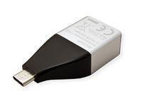 ROLINE 12.02.1110 tussenstuk voor kabels USB Type C RJ-45 Zilver - thumbnail