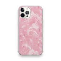 Abstract Painting Pink: iPhone 12 Pro Transparant Hoesje