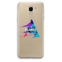 Abstract Spectrum: Samsung Galaxy J6 (2018) Transparant Hoesje