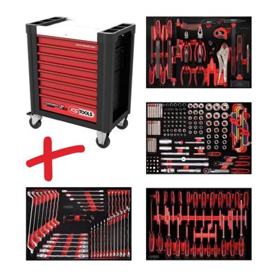 KS Tools 8104241 Werkplaatswagen Kleur (specifiek): Zwart, Rood