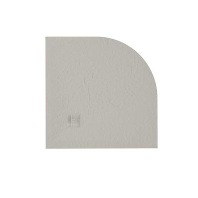 ZEZA Grade douchevloer - 90x90cm - antislip - antibacterieel - mineraalmarmer - kwartrond - mat new pearl (beige) 400000000000009469