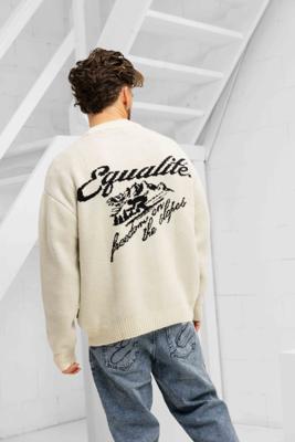 Equalité Max Knit Sweater Heren Gebroken Wit - Maat M - Kleur: Gebroken Wit | Soccerfanshop
