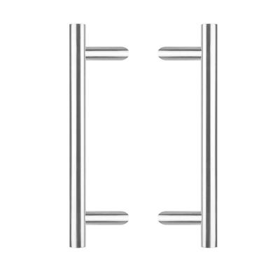 Intersteel Deurgrepen per paar T-schuin 700x85x25 HoH 500mm - RVS