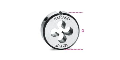 Beta Snijplaten, cilindrisch GAS draad verchroomd staal 440ASG 1" - 004400261
