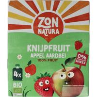 Zonnatura Knijpfruit appel/aardbei bio