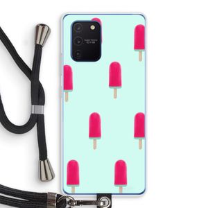 Waterijsje: Samsung Galaxy Note 10 Lite Transparant Hoesje met koord