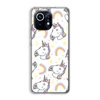Rainbow Unicorn: Xiaomi Mi 11 Transparant Hoesje