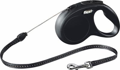 Rollijn Classic cord S 5 meter zwart - Flexi