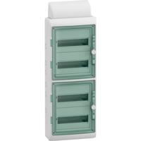 Schneider Electric 13988 Mureva Verdeler voor vochtige ruimtes Opbouw (op muur) Aantal groepen: 48 Aantal rijen: 4 Inhoud: 1 stuk(s)
