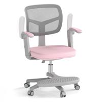 Kinder Bureaustoel met een in Hoogte Verstelbare Zitting van 41-52 cm Kinderdraaisteel met Wielen Roze Kinder Bureaustoel met een in Hoogte Verstelbare Zitting van 41-52 cm Kinderdraaisteel met Wielen Roze