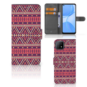 OPPO A73 5G Telefoon Hoesje Aztec Paars