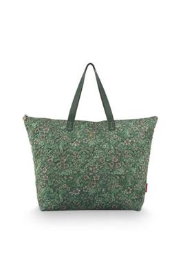 Pip Studio Pip Studio Tilda Tote Bag Large Quilted Daisy Dreams Green 66x20x44cm
