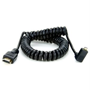 Atomos Coiled Right-Angle Micro HDMI to Full HDMI (50cm)