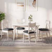 VidaXL Zitkussens 4 pcs donkergrijs 40 x 40 x 6 cm katoen stof