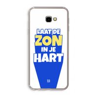 Laat de zon in je hart: Samsung Galaxy J4 Plus Transparant Hoesje