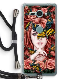 Lady Moth: Sony Xperia XZ2 Compact Transparant Hoesje met koord