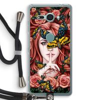 Lady Moth: Sony Xperia XZ2 Compact Transparant Hoesje met koord