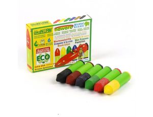 ÖkoNORM Waskrijtjes - kartondoos - kinderen - 6 stuks
