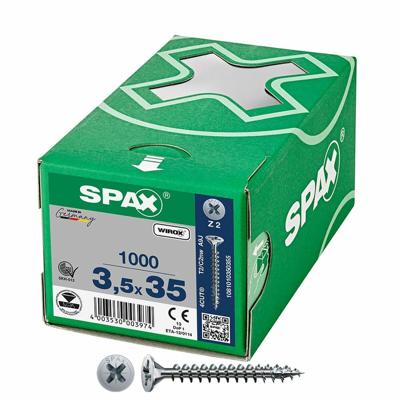 Schroefdoos SPAX Wirox Z2 Platte kop 3,5 x 35 mm 1000 Unidades