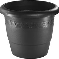 Bloempot/plantenpot antraciet kunststof diameter 60 cm   - - thumbnail