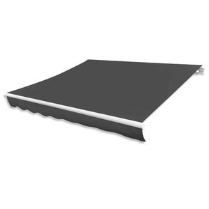 VidaXL Luifeldoek 400x300 cm canvas antraciet