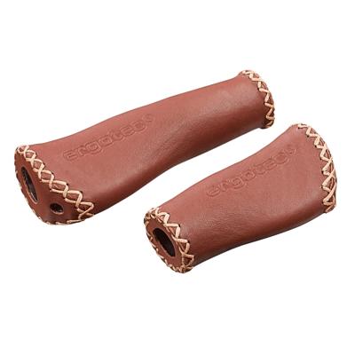 Ergotec Monaco set handvatten leder 135/92mm bruin
