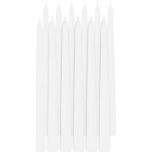 Trend Candles Dinerkaarsen - 24x - wit - 13 branduren - 30 cm