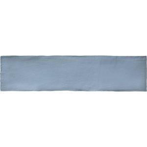 Wandtegel Colonial Sky Mat 7.5x30 cm Mat Licht Blauw Jabo