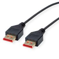 ROLINE DisplayPort Kabel, DP v1.4, M/M, DUN, zwart, 1,5 m