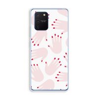 Hands pink: Samsung Galaxy Note 10 Lite Transparant Hoesje