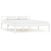 Bedframe massief grenenhout wit 140x200 cm - thumbnail
