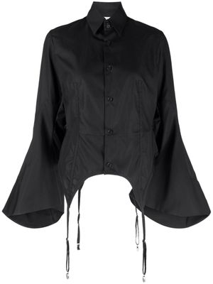 Noir Kei Ninomiya chemise à détails de laçage