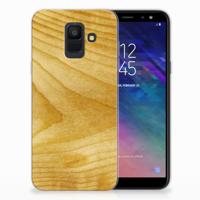 Samsung Galaxy A6 (2018) | Bumper Hoesje | Licht Hout