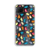 Kleurrijke katten: Huawei P40 Lite Transparant Hoesje