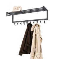 Ylumen Kapstok Alex B 100 cm H 30 cm antraciet
