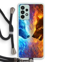 Fire & Ice: Samsung Galaxy A52s 5G Transparant Hoesje met koord