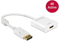 DeLOCK 62608 video kabel adapter 0,2 m DisplayPort HDMI Type A (Standaard) Wit - thumbnail